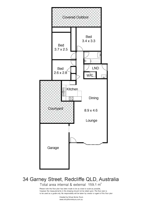 Floorplan of Homely house listing, 34 Garney Street, Redcliffe QLD 4020