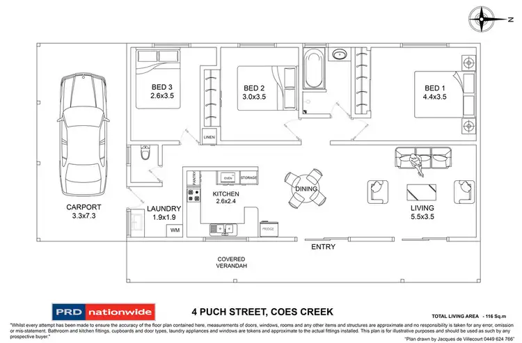 Floorplan of Homely house listing, 4 Puch Street, Nambour QLD 4560