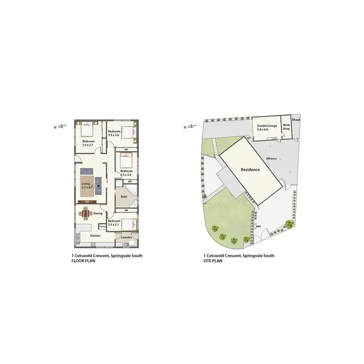 Floorplan of Homely house listing, 1 Cotswold Crescent, Springvale South VIC 3172