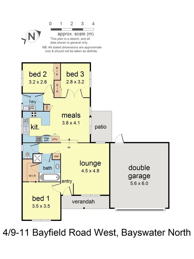 Floorplan of Homely unit listing, 4/9-11 Bayfield Road West, Bayswater North VIC 3153