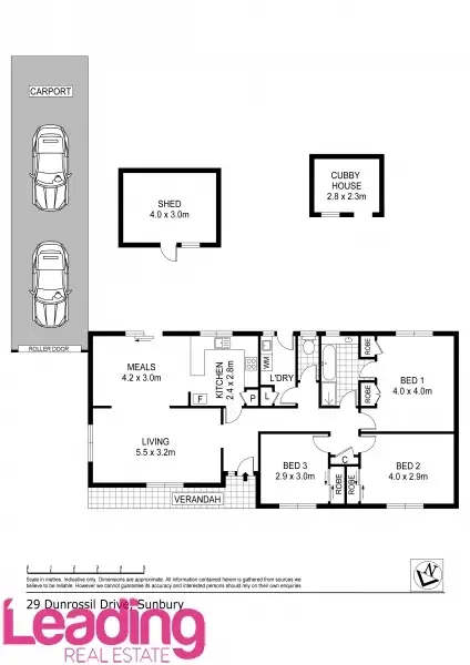 Floorplan of Homely house listing, 29 Dunrossil Drive, Sunbury VIC 3429