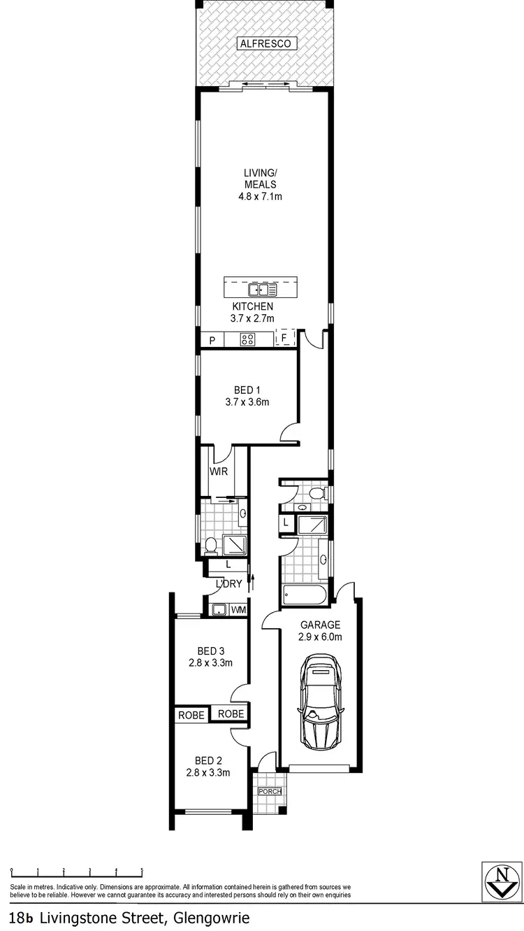Floorplan of Homely house listing, 18B Livingstone Street, Glengowrie SA 5044