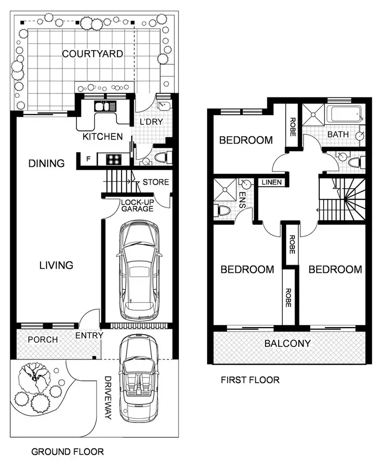 Floorplan of Homely townhouse listing, 5C/44 William Street, Botany NSW 2019