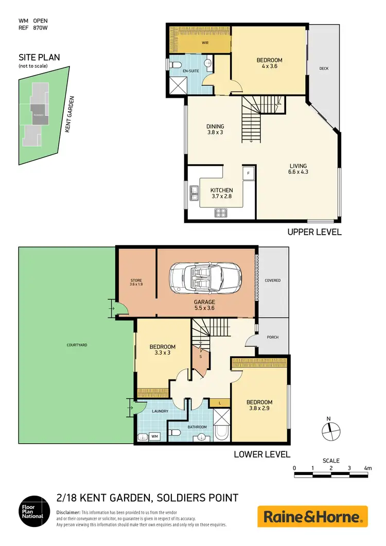 Floorplan of Homely townhouse listing, 2/18 Kent Gardens, Soldiers Point NSW 2317
