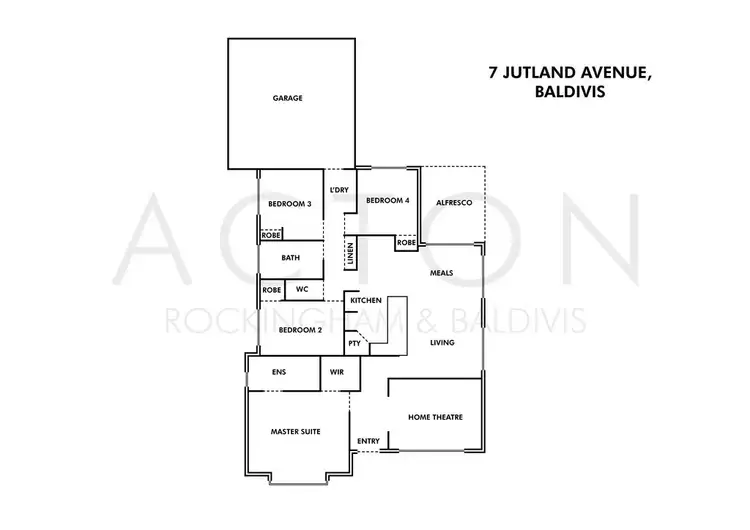 Floorplan of Homely house listing, 7 Jutland Avenue, Baldivis WA 6171