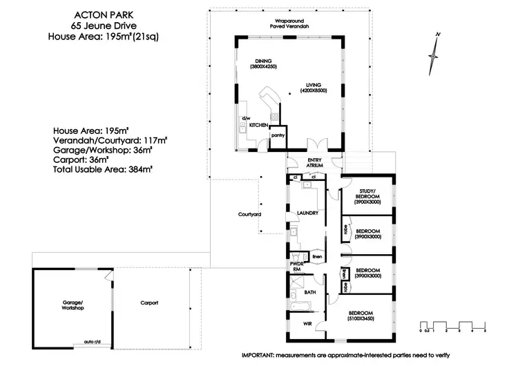Floorplan of Homely house listing, 65 Jeune Drive, Acton Park TAS 7170