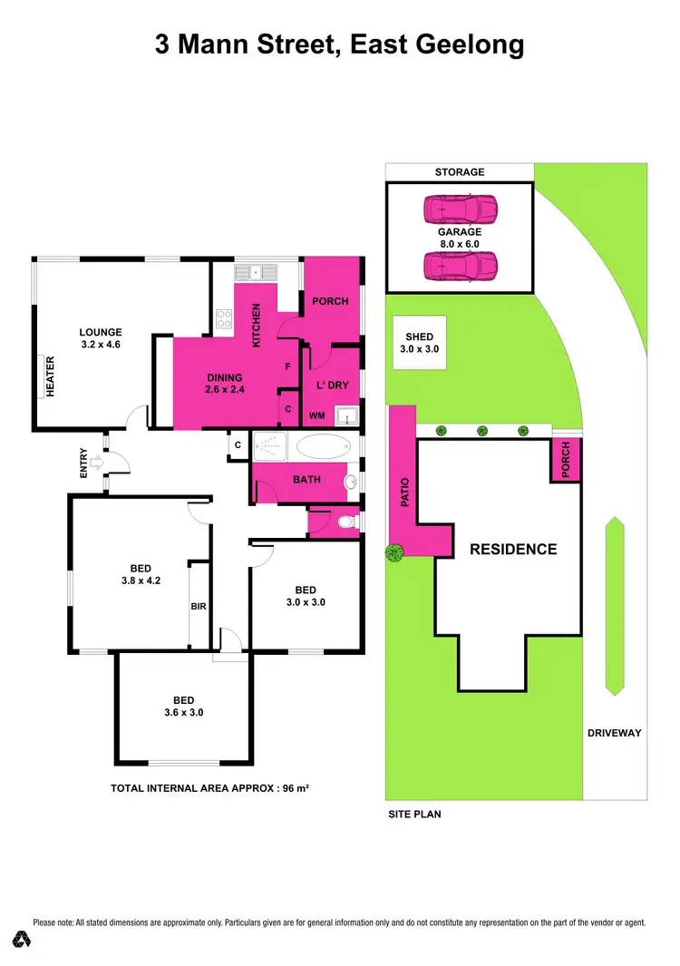 Floorplan of Homely house listing, 3 Mann Street, East Geelong VIC 3219