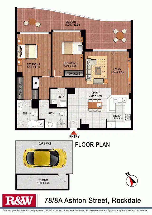 Floorplan of Homely apartment listing, 78/8a Ashton Street, Rockdale NSW 2216