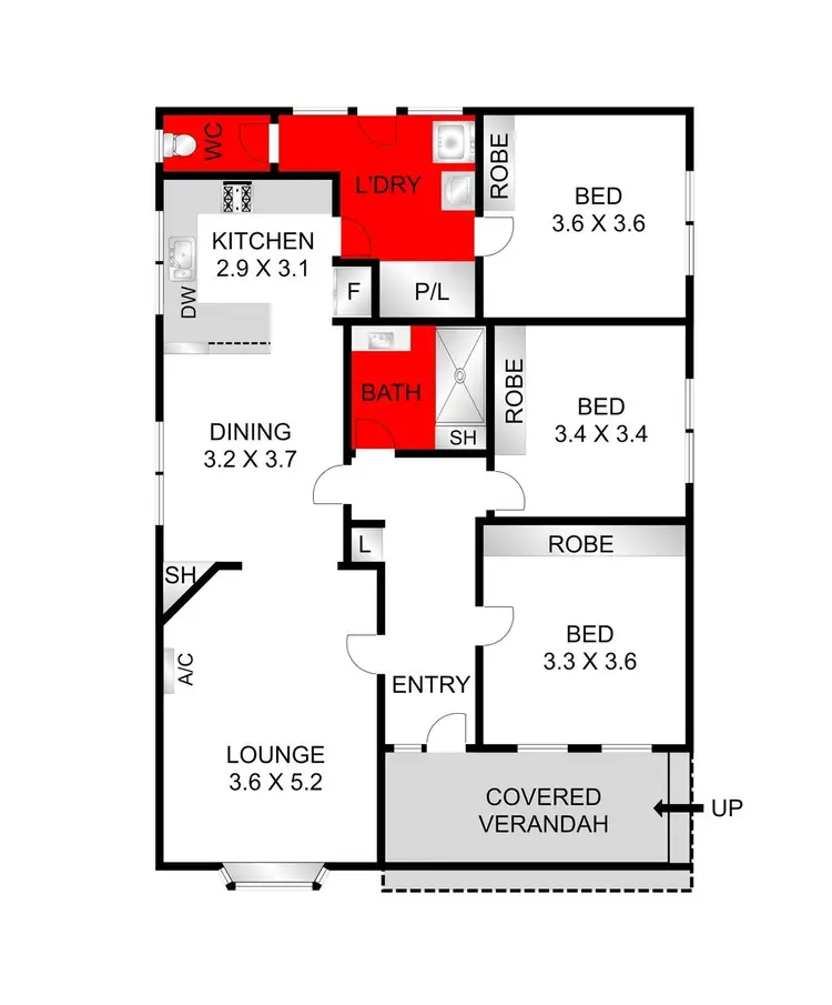 Floorplan of Homely house listing, 130 Weller Street, Geelong West VIC 3218