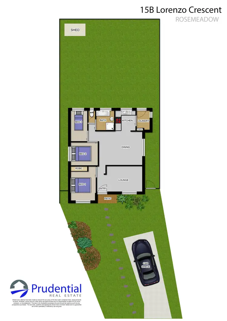 Floorplan of Homely house listing, 15B Lorenzo Crescent, Rosemeadow NSW 2560
