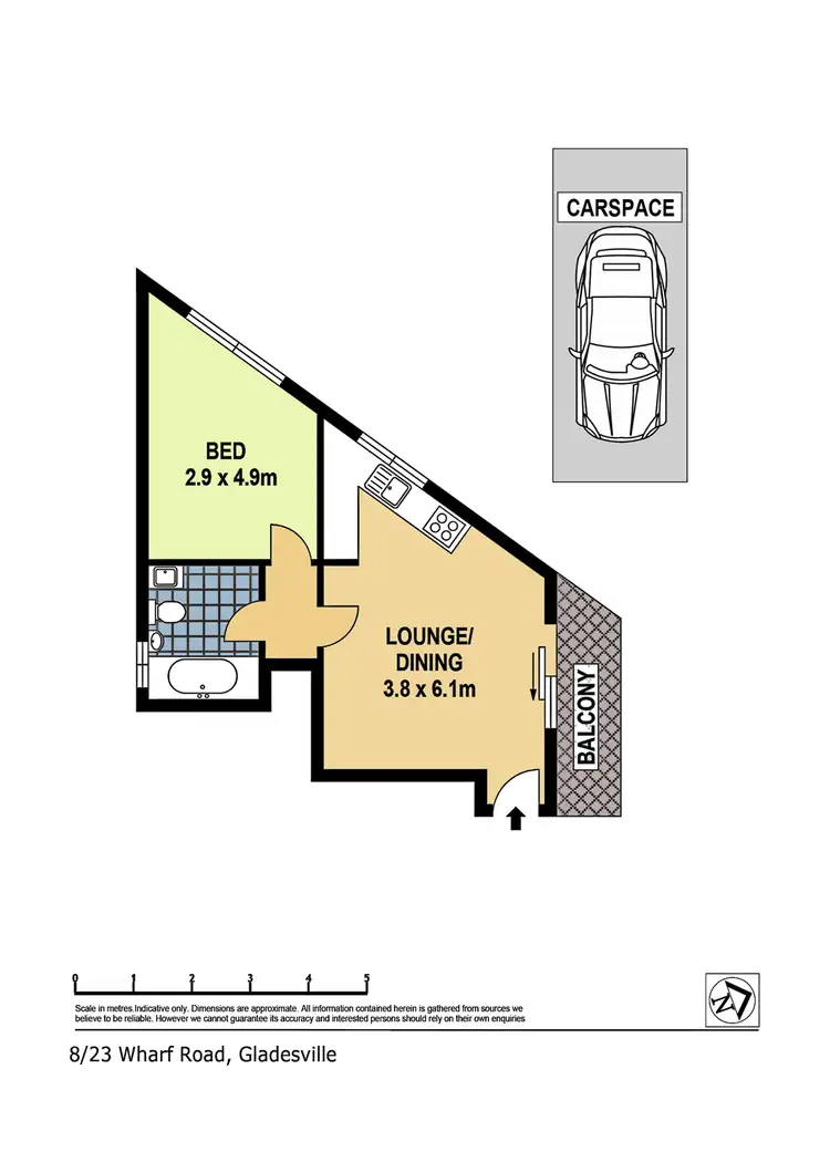Floorplan of Homely apartment listing, 8/23 Wharf Road, Gladesville NSW 2111