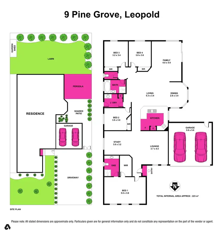 Floorplan of Homely house listing, 9 Pine Grove, Leopold VIC 3224