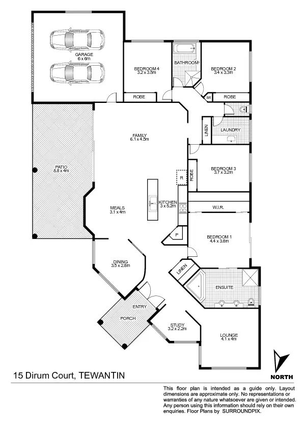 Floorplan of Homely house listing, 15 Dirum Ct, Tewantin QLD 4565