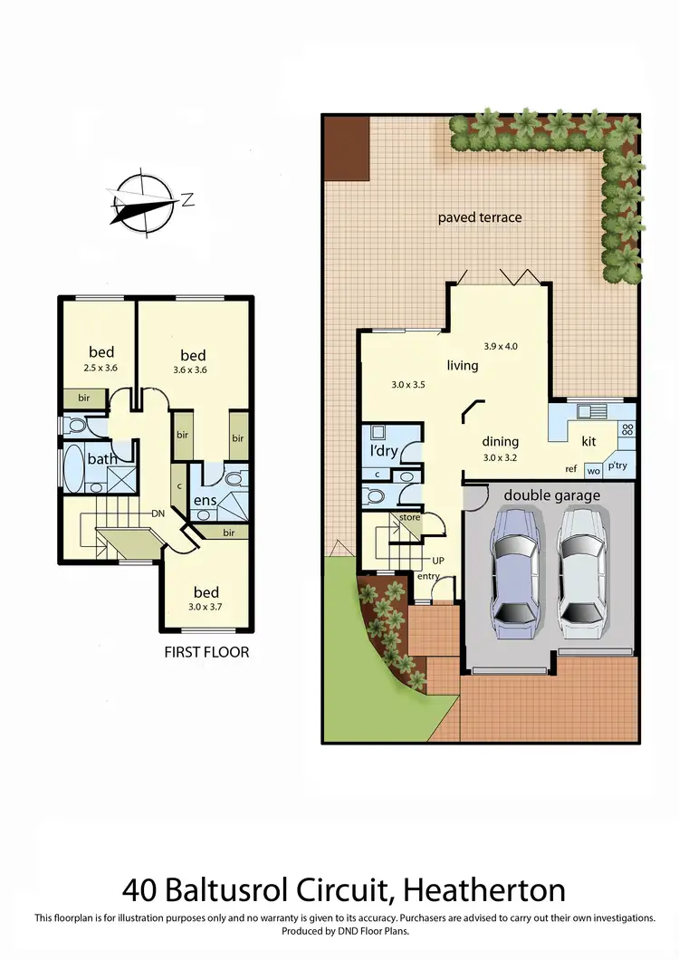 Floorplan of Homely house listing, 40 Baltusrol Circuit, Heatherton VIC 3202