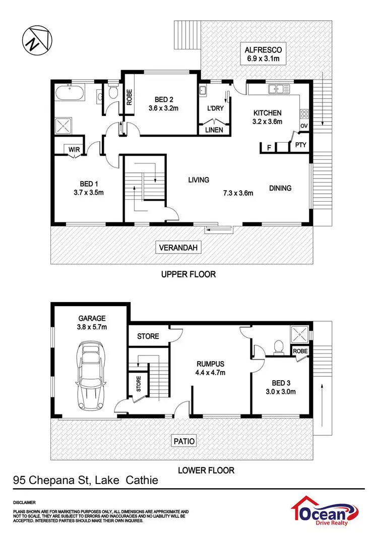 Floorplan of Homely house listing, 95 Chepana Street, Lake Cathie NSW 2445