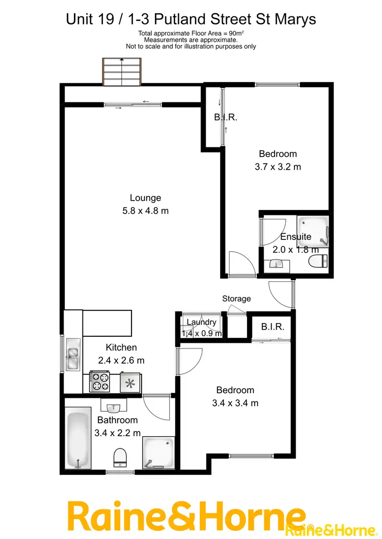 Floorplan of Homely unit listing, 19/1-3 PUTLAND STREET, St Marys NSW 2760