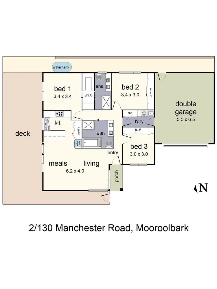 Floorplan of Homely unit listing, 2/130 Manchester Road, Mooroolbark VIC 3138