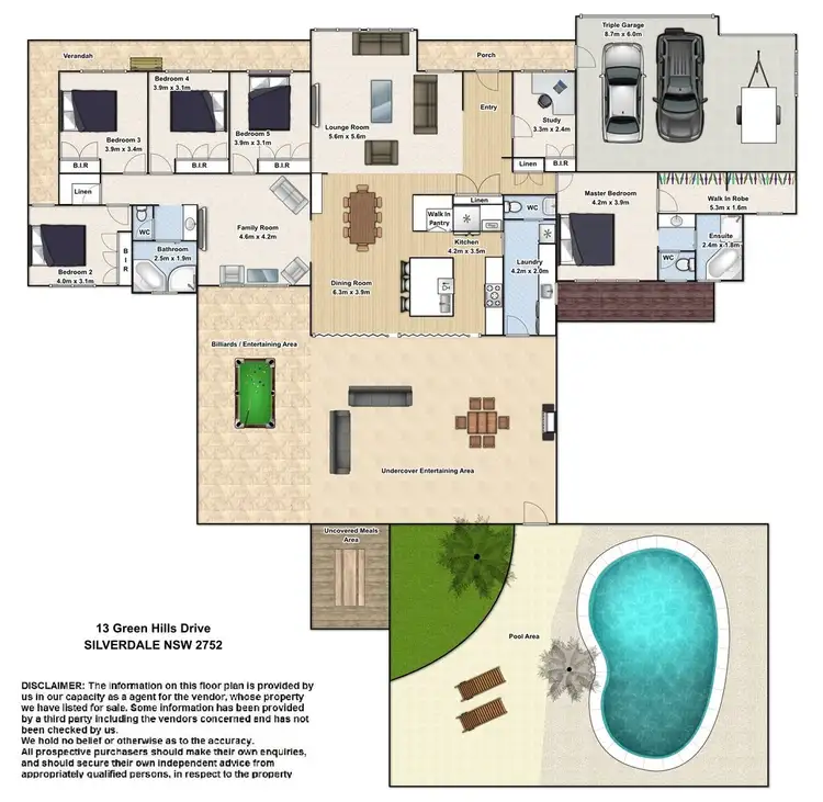 Floorplan of Homely house listing, 13 Green Hills Drive, Silverdale NSW 2752