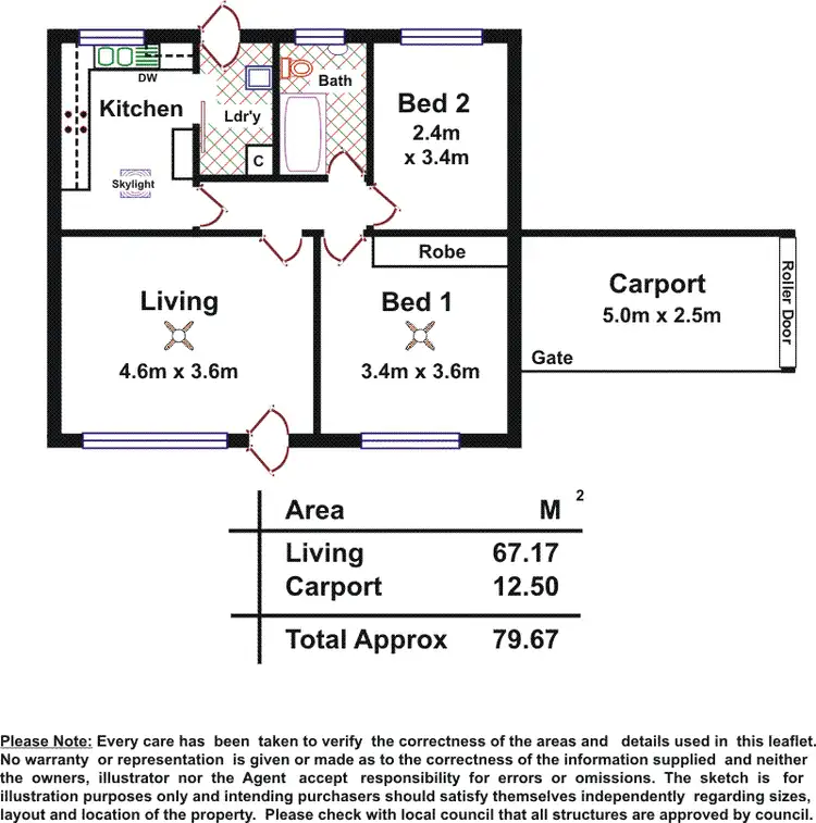 Floorplan of Homely unit listing, 4/19 Maclagan Avenue, Allenby Gardens SA 5009