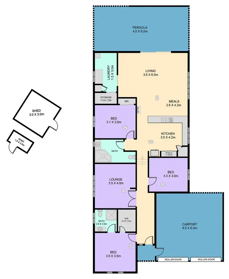 Floorplan of Homely house listing, 13 Holmes Street, Old Noarlunga SA 5168