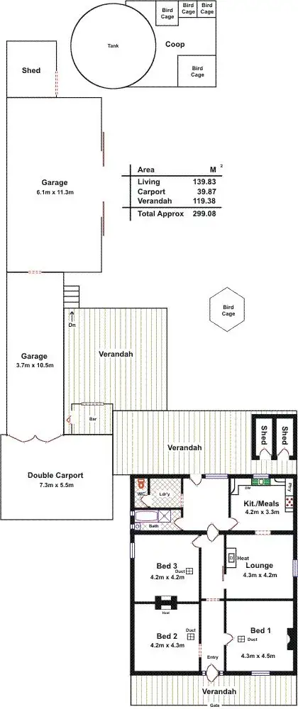 Floorplan of Homely house listing, 4 George Street, Williamstown SA 5351