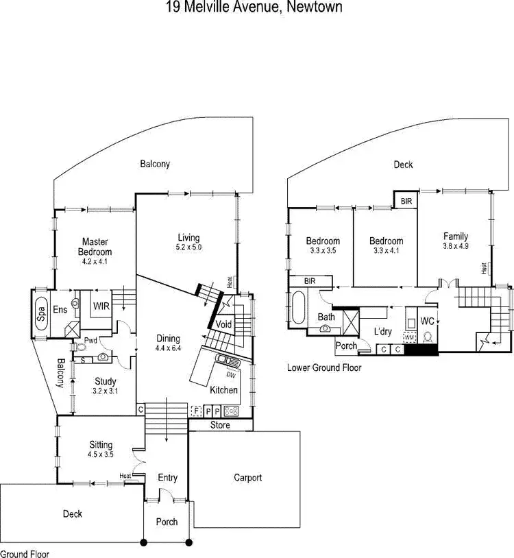 Floorplan of Homely house listing, 19 Melville Avenue, Newtown VIC 3220