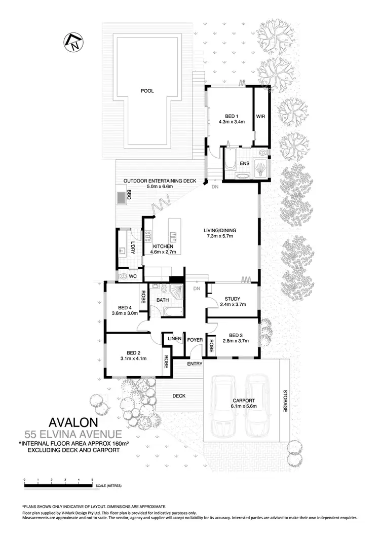 Floorplan of Homely house listing, 55 Elvina Avenue, Avalon Beach NSW 2107