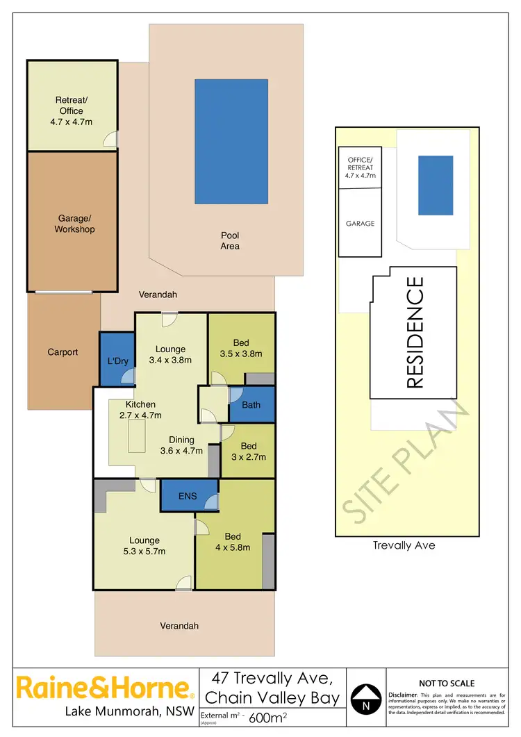 Floorplan of Homely house listing, 47 Trevally Avenue, Chain Valley Bay NSW 2259