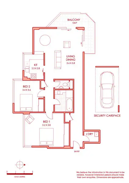 Floorplan of Homely apartment listing, 6/5-15 Farrell Avenue, Darlinghurst NSW 2010