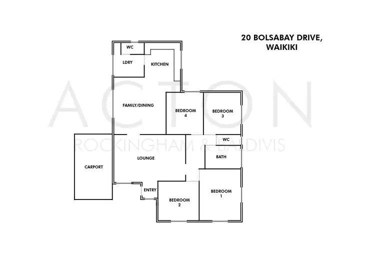 Floorplan of Homely house listing, 20 Bolsabay Drive, Waikiki WA 6169