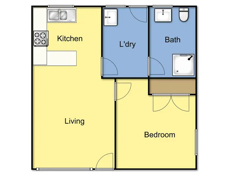 Floorplan of Homely unit listing, 4/257 Church St, Herne Hill VIC 3218