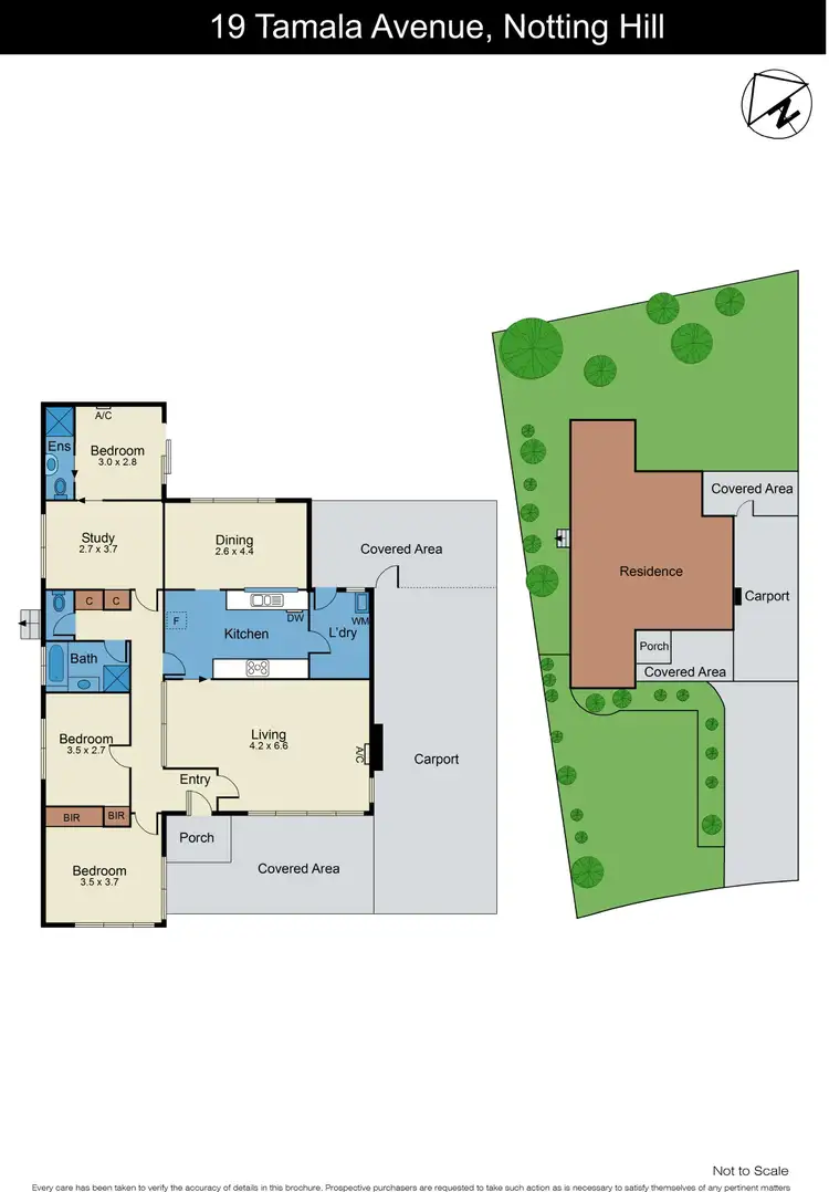 Floorplan of Homely house listing, 19 Tamala Avenue, Notting Hill VIC 3168