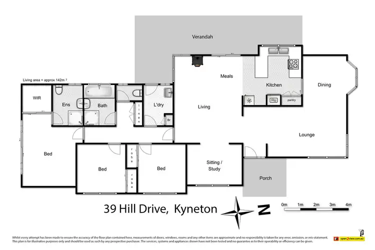 Floorplan of Homely house listing, 39 Hill Drive, Kyneton VIC 3444