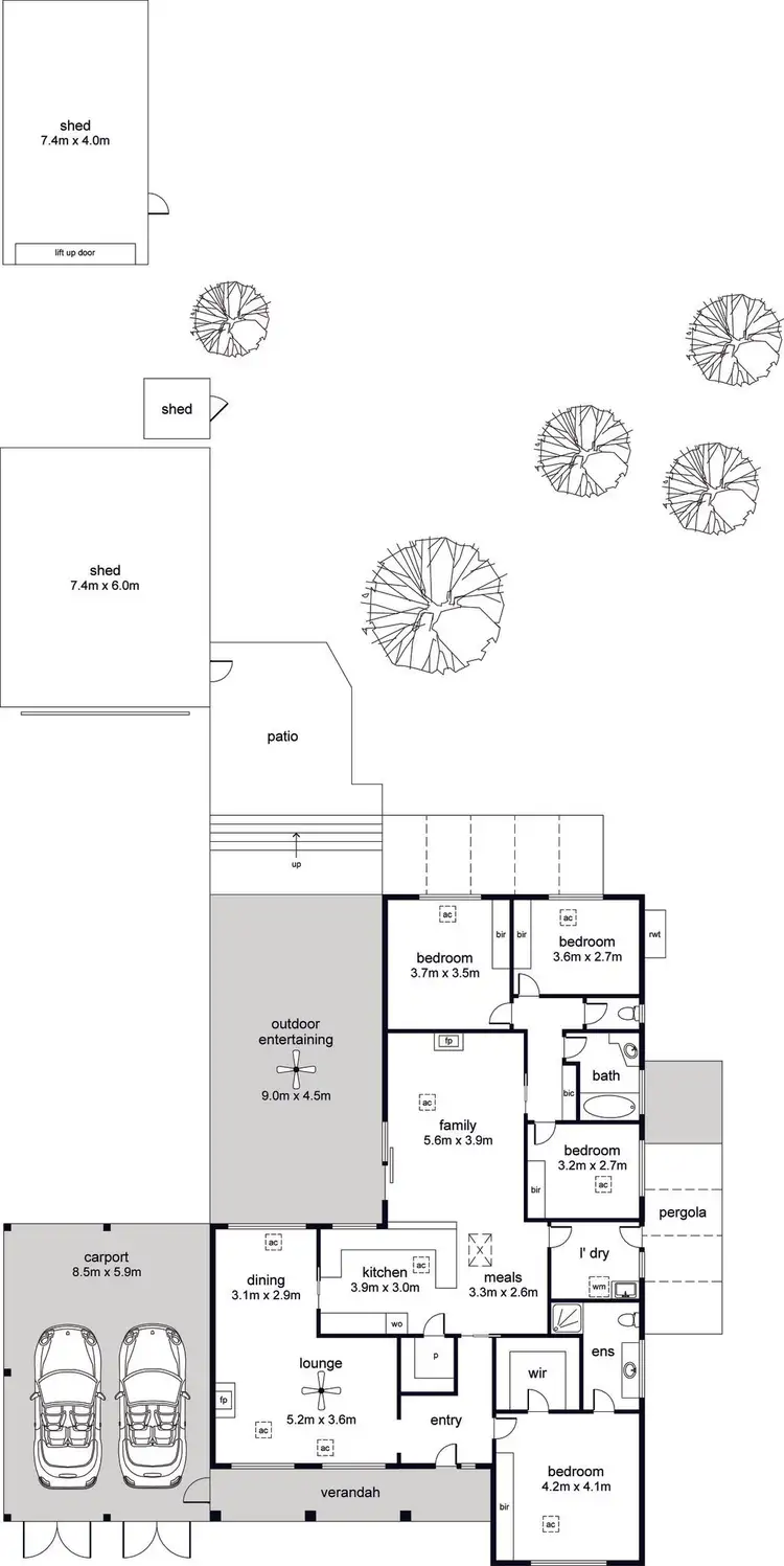 Floorplan of Homely house listing, 87 Woodside Road, Nairne SA 5252
