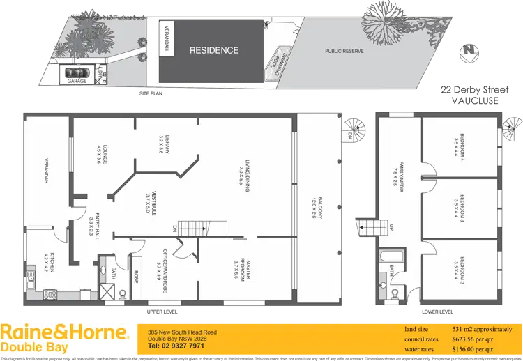 Floorplan of Homely house listing, 22 Derby Street, Vaucluse NSW 2030