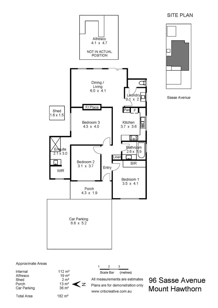 Floorplan of Homely house listing, 96 Sasse Avenue, Mount Hawthorn WA 6016
