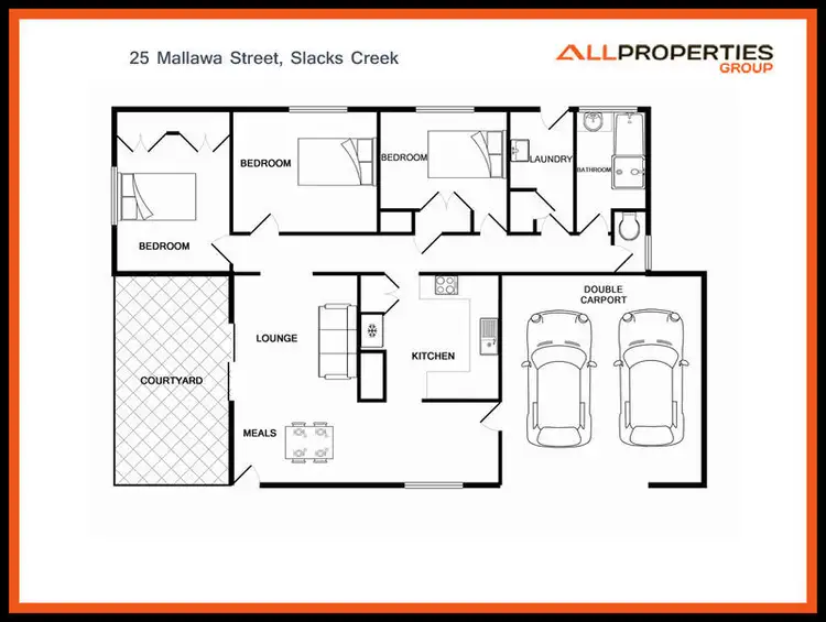 Floorplan of Homely house listing, 25 MALLAWA Street, Slacks Creek QLD 4127