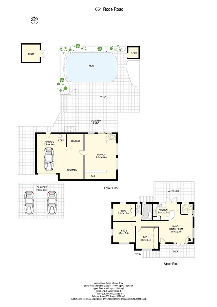 Floorplan of Homely house listing, 651 Rode Road, Chermside West QLD 4032