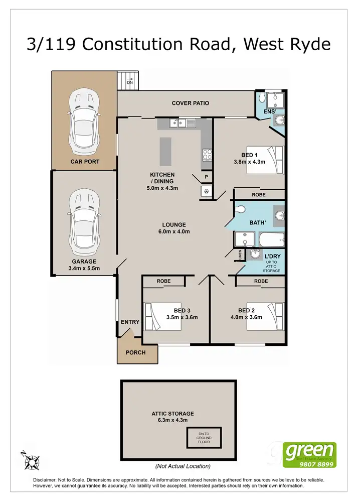 Floorplan of Homely house listing, 3/119 Constitution Road, West Ryde NSW 2114