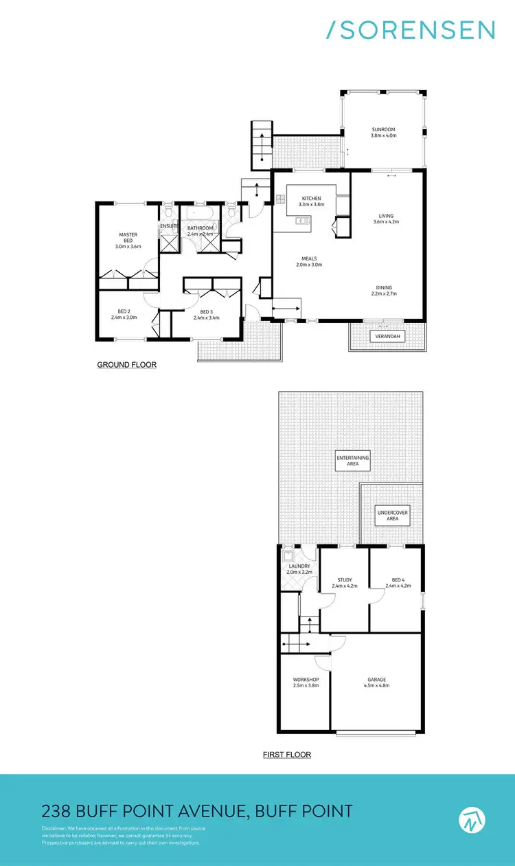 Floorplan of Homely house listing, 238 Buff Point Avenue, Buff Point NSW 2262