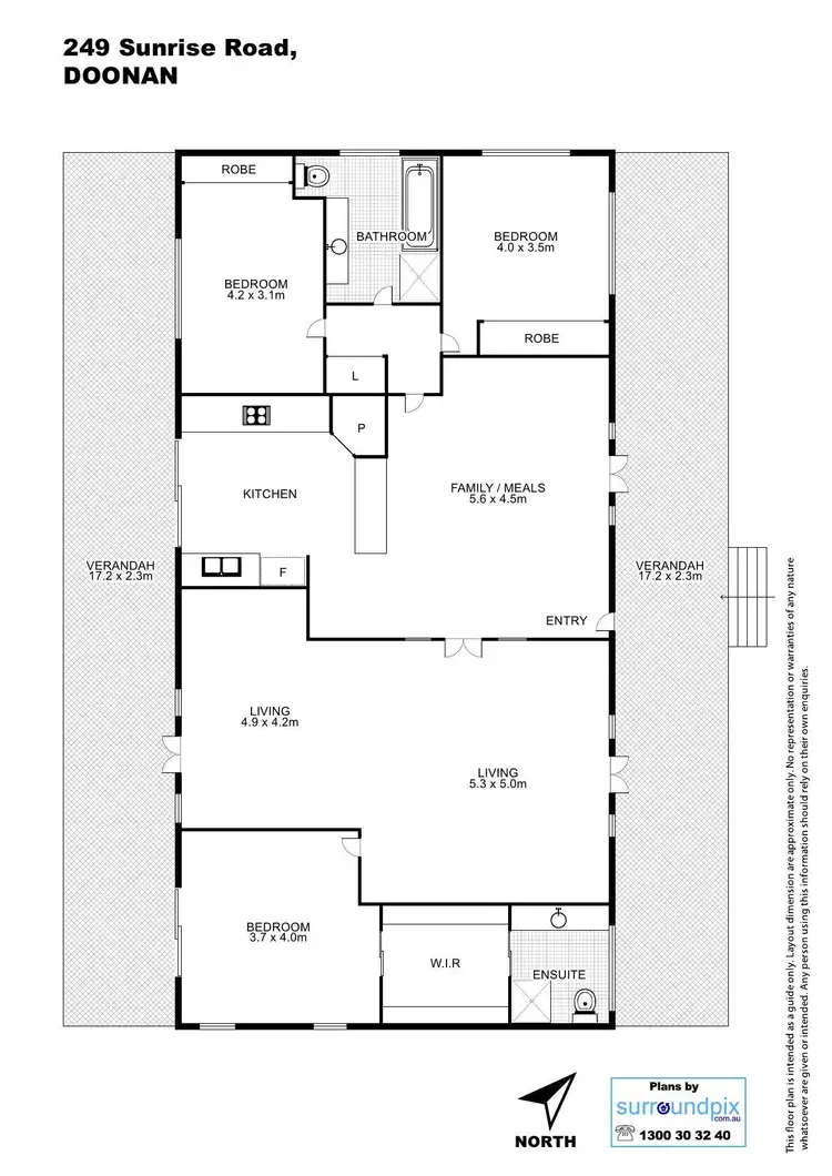Floorplan of Homely house listing, 249 Sunrise Road, Doonan QLD 4562