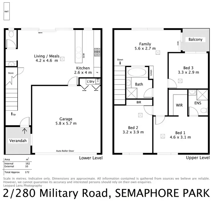 Floorplan of Homely townhouse listing, 2/280 Military Road, Semaphore Park SA 5019