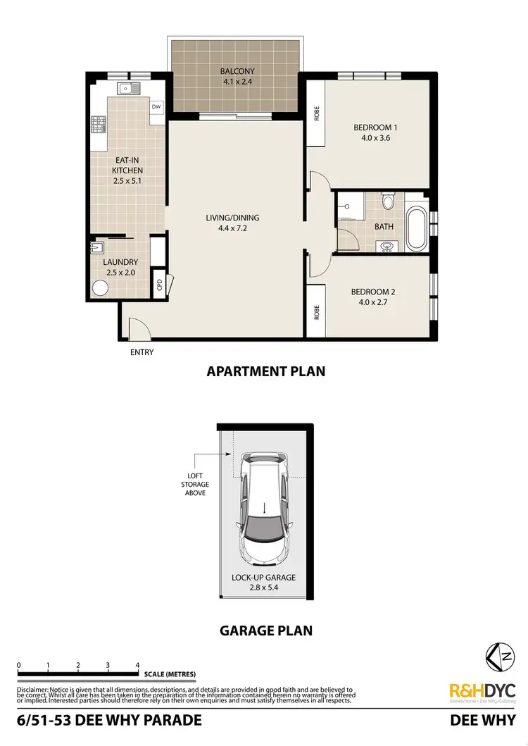 Floorplan of Homely unit listing, 6/51-53 Dee Why Parade, Dee Why NSW 2099