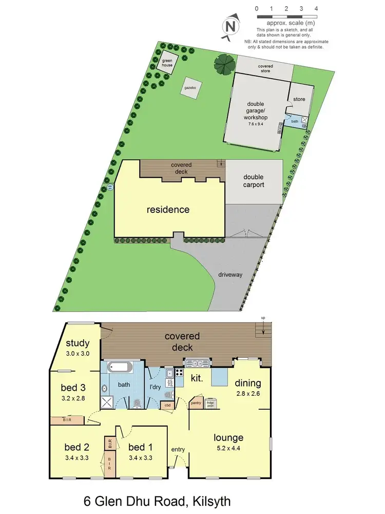 Floorplan of Homely house listing, 6 Glen Dhu Road, Kilsyth VIC 3137