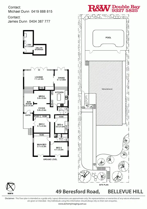 Floorplan of Homely house listing, 49 Beresford Road, Bellevue Hill NSW 2023