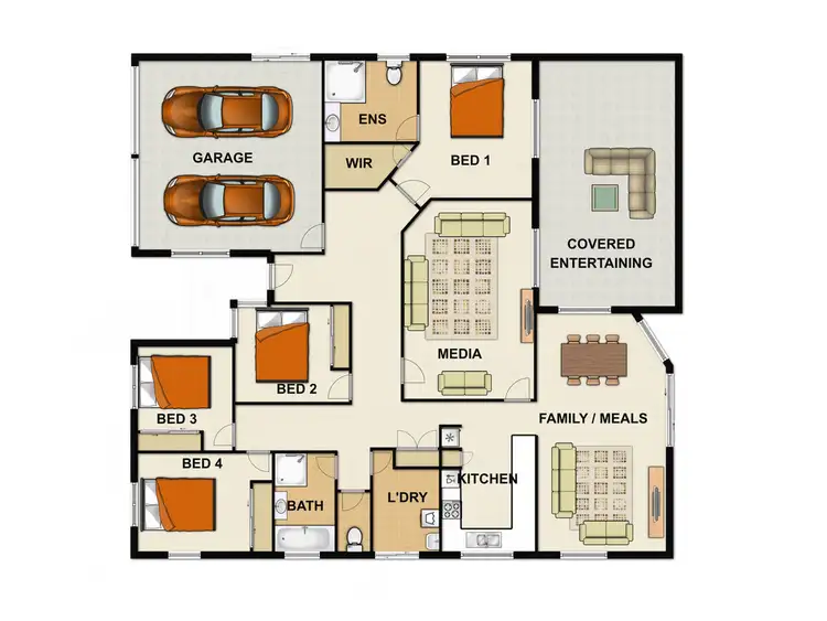 Floorplan of Homely house listing, 104 REGENCY DRIVE, Regents Park QLD 4118