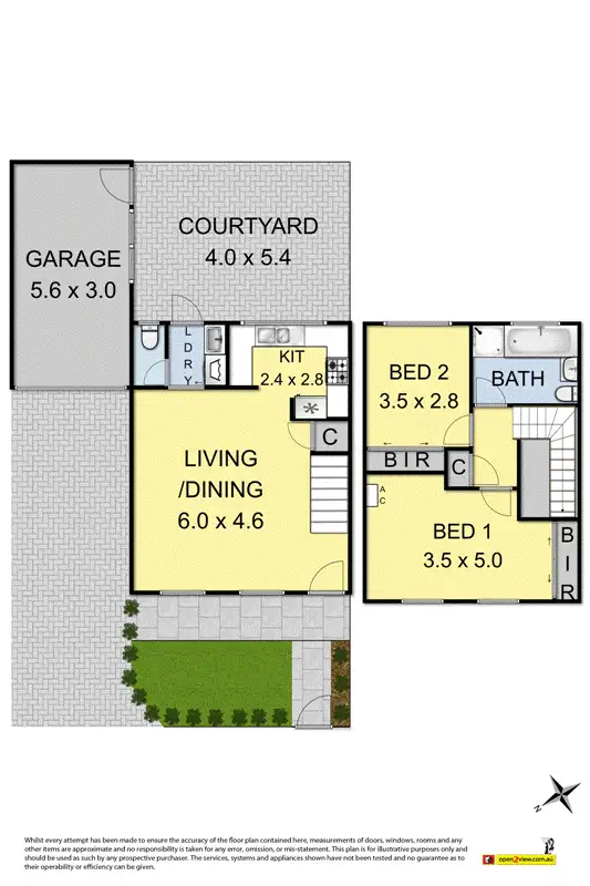 Floorplan of Homely townhouse listing, 5/127 Ferguson Street, Williamstown VIC 3016