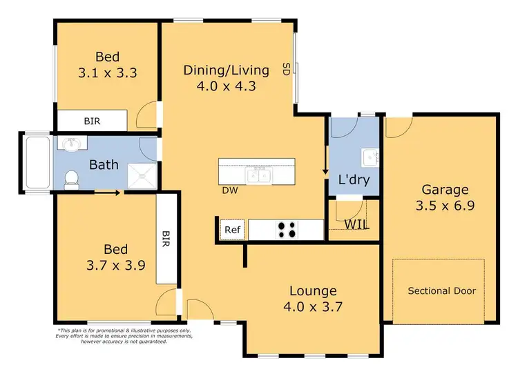Floorplan of Homely house listing, 1/12 Raymond George Place, Lara VIC 3212