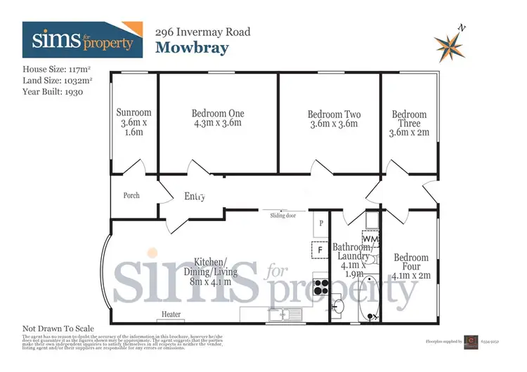 Floorplan of Homely house listing, 296 Invermay Road, Mowbray TAS 7248