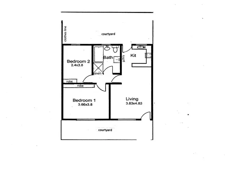 Floorplan of Homely unit listing, 3/3 Maclagan Avenue, Allenby Gardens SA 5009
